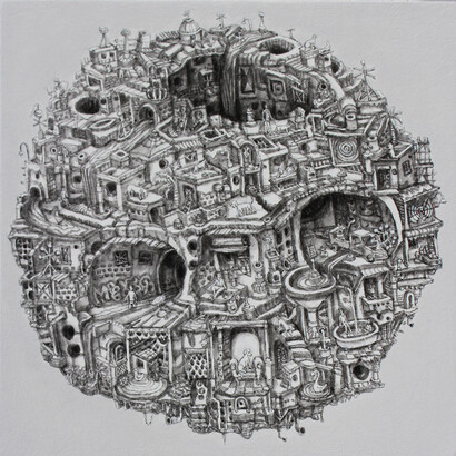 Alexis Duque, Babyon, Acrylic on Canvas, 10 x 8, 2014