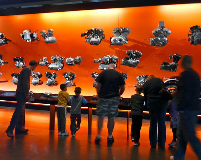 Engine Room. Courtesy of Harley-Davidson Museum