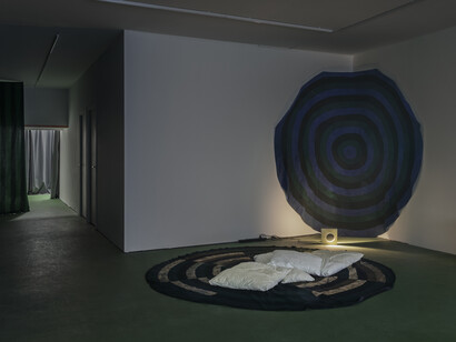 Bayo Hassan Bello, () objects () to hold () to let go (), exhibition view. Courtesy of Super Dakota
