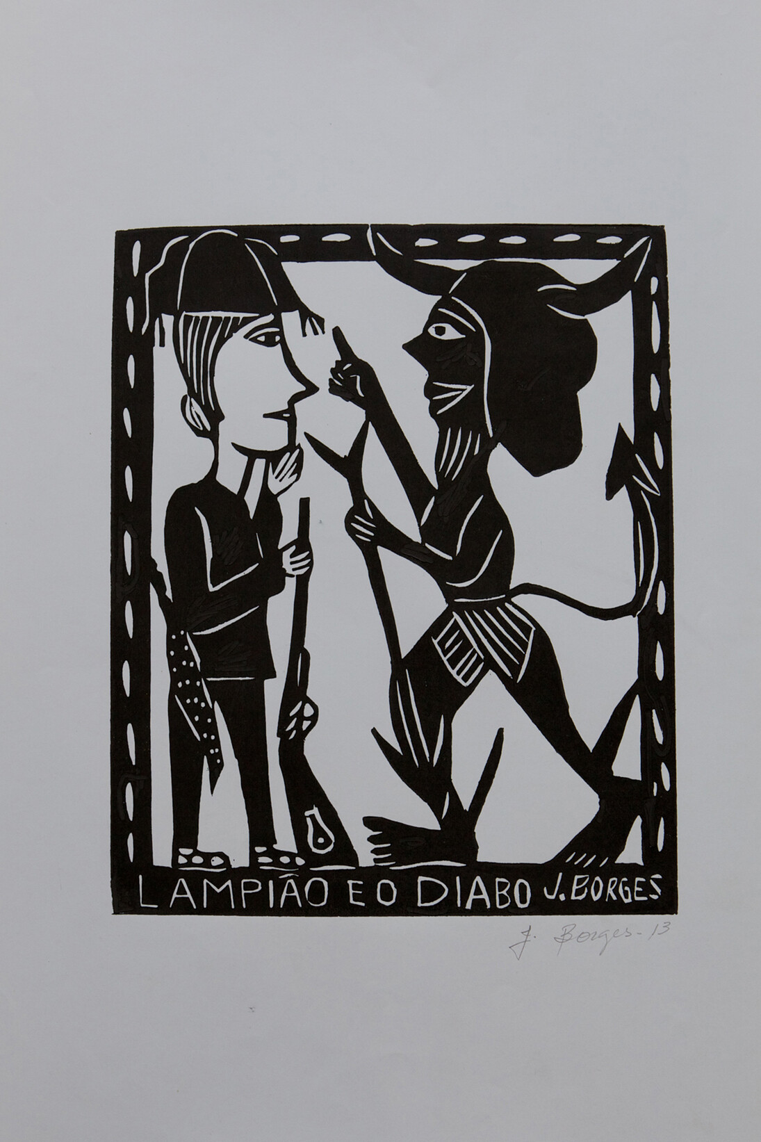 J Borges, Xilogravuras, 2013, Impressões em xilogravura sobre papel, dimensões variáveis, Cortesia do artista