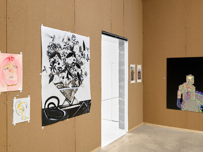 Various artists, Paper view II, exhibition view. Courtesy of The Hole
