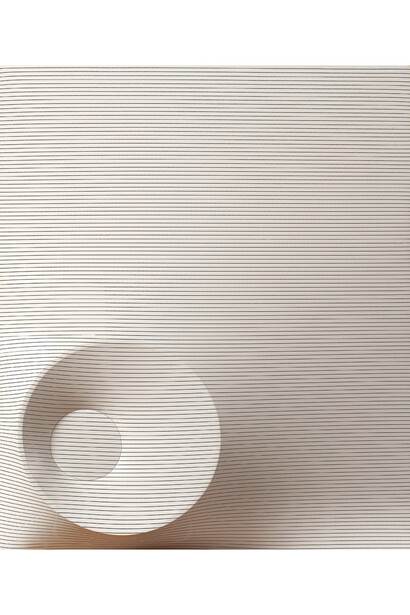 Agostino Bonalumi, Bianco e Nero, 1968, Shaped Ciré
120 x 100 cm, Courtesy Archivio Bonalumi and Mazzoleni London