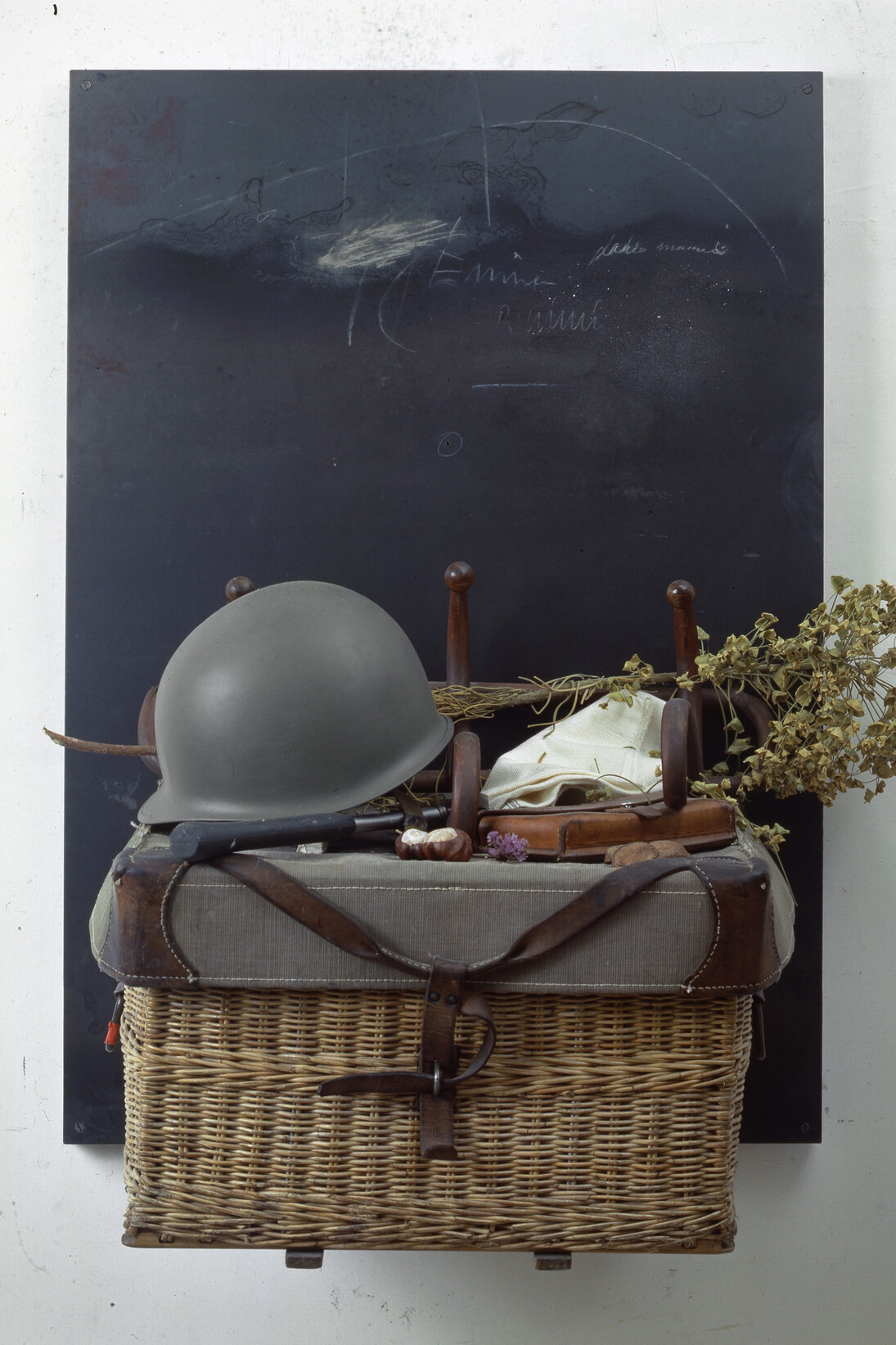 Fabio Mauri, Il sergente (Picnic o Il buon soldato), [The sergeant (Picnic or the good soldier)], 1998, Various materials, 100 x 70 x 49 cm / 39 3/8 x 27 1/2 x 19 1/4 in. Photo: Sandro Mele
