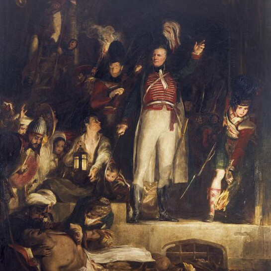 Sir David Wilkie, General Sir David Baird Discovering the Body of Sultan Tippoo Sahib after having Captured Seringapatam, on the 4th May, 1799