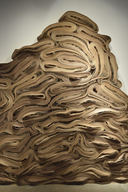 Jae Ko, Force of Nature installation, paper, Courtesy of Robischon Gallery