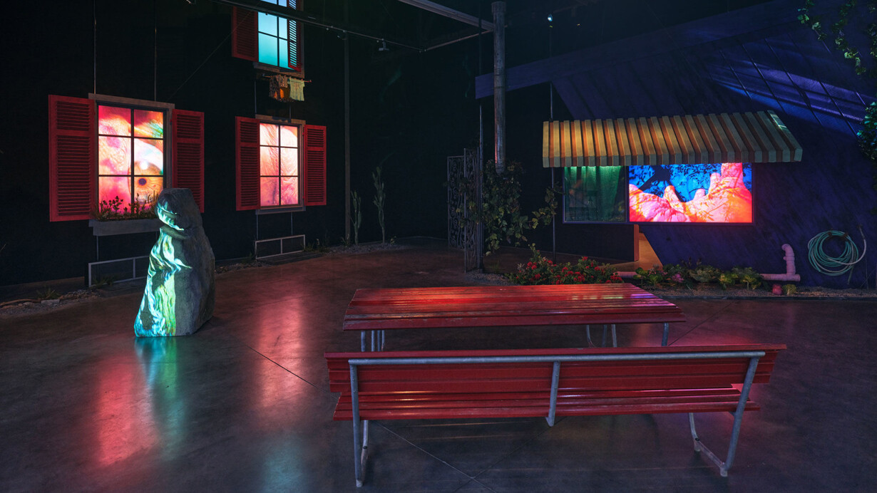 Pipilotti Rist, Prickling Goosebumps & Humming Horizon, Installation view. Courtesy of Luhring Augustine Chelsea, New York