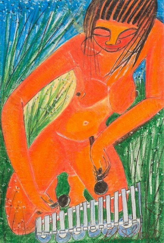Charles Sekano, Marimba Player (undated), © Alan Roderick
