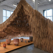 Hélène Bertin, Le jardin des paniers, installation, 2020. Crédit photo : Vincent Blesbois