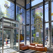 Xenobia Bailey, Entryways, exhibition view. Courtesy of ICA Philadelphia