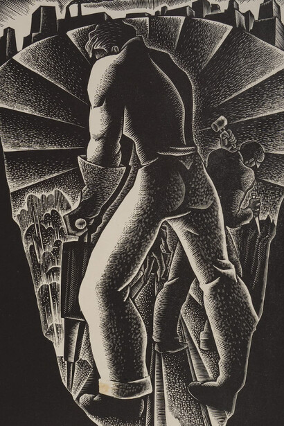 Donato Rico, Subway drillers (detail), c. 1937. Courtesy of Blanton Museum of Art
