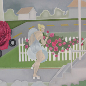 Elizabeth Fox, The roses appear, 2024. Courtesy of Dolby Chadwick Gallery 
