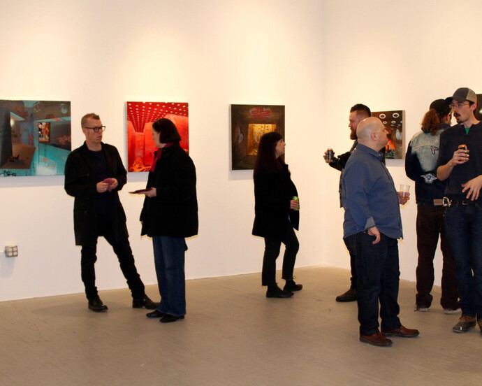 Great Feats and Defeats. Courtesy of Jonathan LeVine Projects