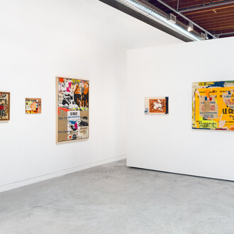 Jacques Villeglé, Urban language, exhibition view. Courtesy of Modernism Inc. 