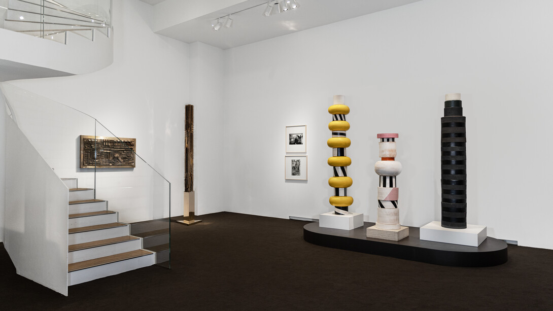 Pomodoro & Sottsass: a friendship seen by Ugo Mulas, exhibition view. Courtesy of Tornabuoni Art