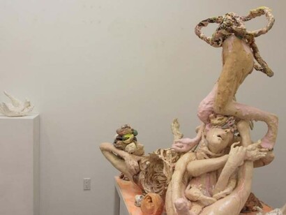 Meghan Smythe, Exhibition view. Courtesy of Mark Moore Gallery 