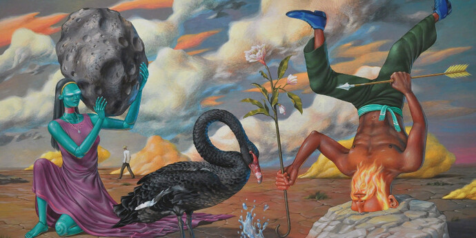 The Earth is Flat. Courtesy of Mirus Gallery