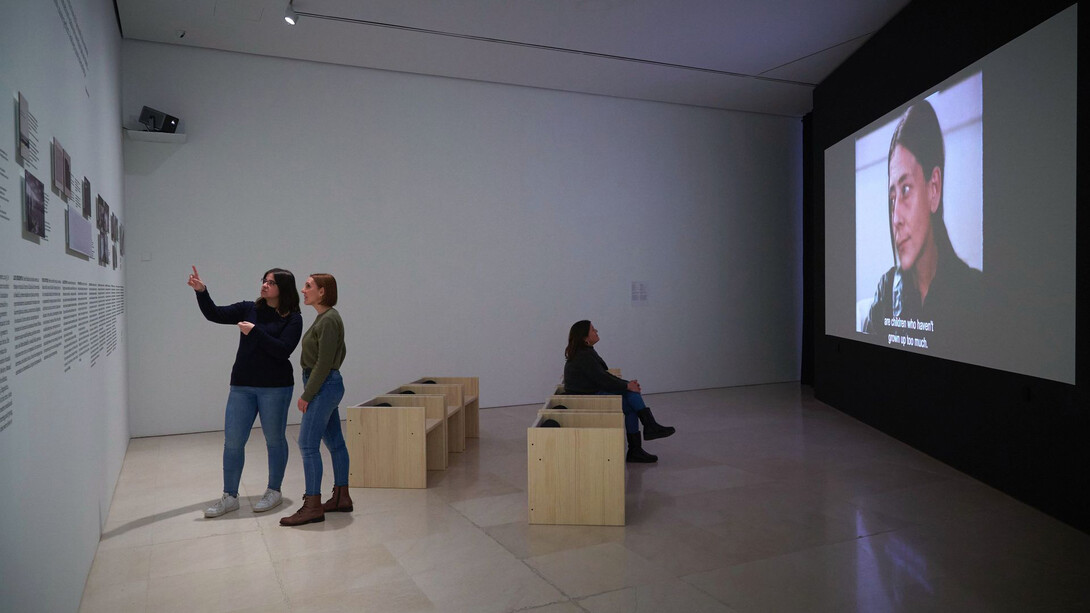 Elena Asins, Antígona, vista de exhibición. Cortesía del Museo Picasso Málaga