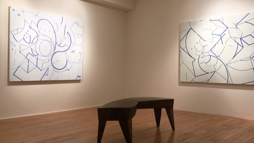 Worldline Schreiber Paintings, Exhibition view. Courtesy of Garvey|Simon