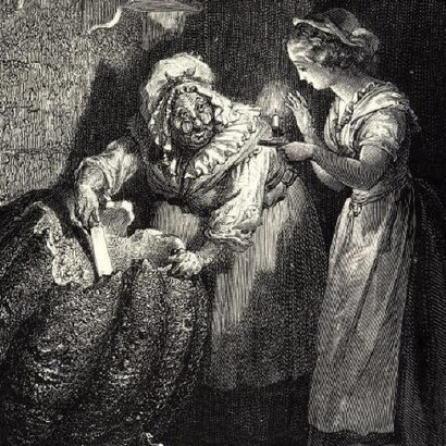 Cenicienta en la versión de Gustave Doré