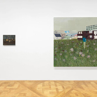 Yu Nishimura, Clearing unfolds, exhibition view. Courtesy of David Zwirner Gallery