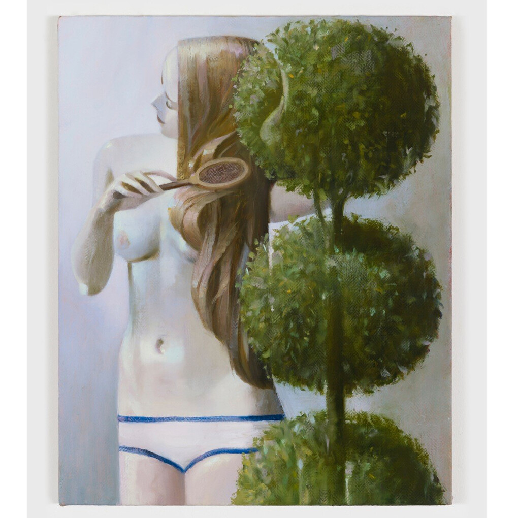 Benjamin Senior, Grey Studio III, 2014, Oil on linen, 51 x 41 cm
