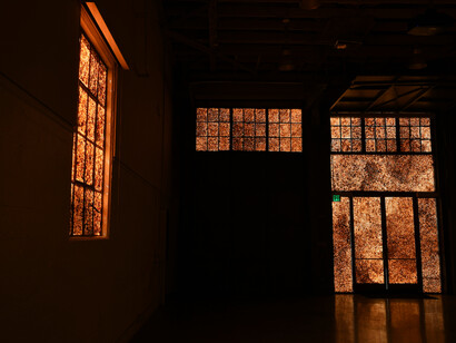 Installation views of Andy Goldsworthy at the Fort Mason Firehouse,
on view from March 12 to March 23, 2022, installed as part of Haines
Gallery's exhibition Firehouse
Photos: Andy Goldsworthy