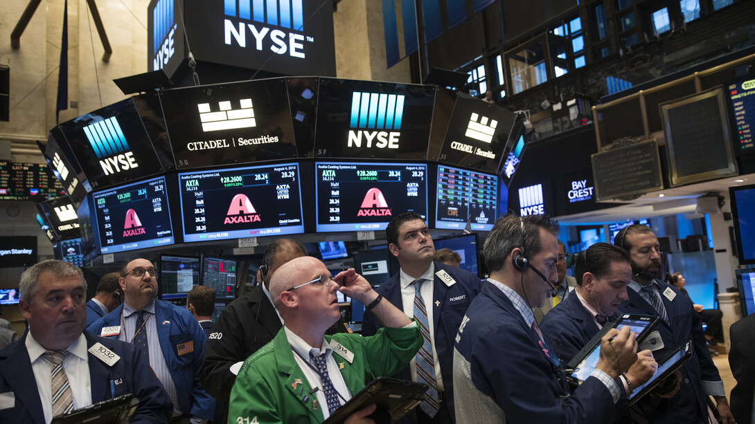 Traders en la Bolsa de Nueva York