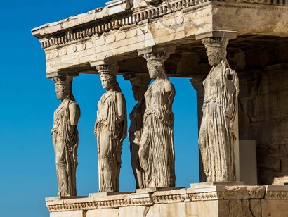 Porch of the Caryatids on on the Athenian Acropolis