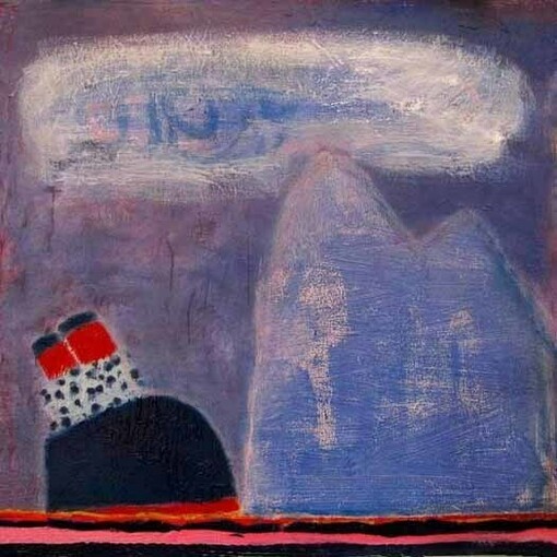 Katherine Bradford, Liner, Cloud, Iceberg, 2014
Oil on canvas, 36 x 36 inches