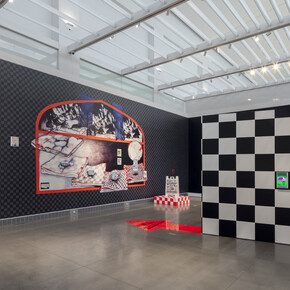 Umber Majeed, Joy tech, exhibition view. Courtesy of Queens Museum. Photo by Hai Zhang