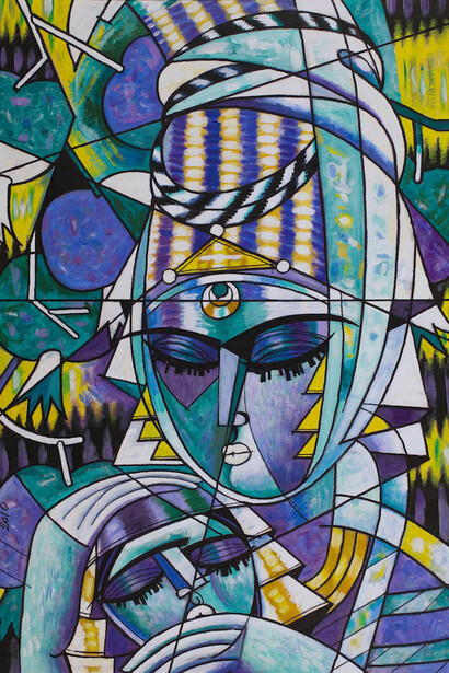 Madonna and Child 80x50cm, acrylic on canvas, 2010. Courtesy of Andakulova Gallery