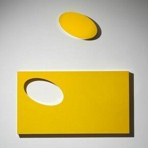 Lori Cozen-Gellery, Weightless, 2012, Maserati paint on wood and laminate, 20 x 36 x 3 inches