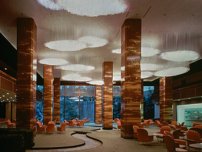 Main Lounge, Royal Hotel by Isoya Yoshida, 1973, Osaka © Takenaka Corporation