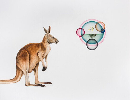 Kevin Earl Taylor, An Infinite Concept, 36” X 48”, oil and acrylic on panel, 2014