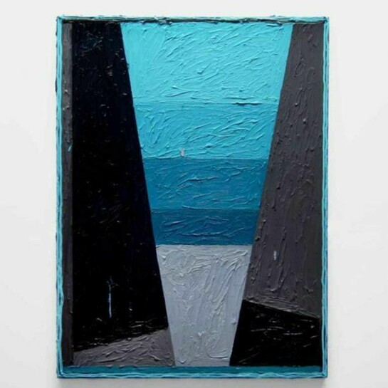 Russell Tyler, PG-POD, 2013, oil on canvas, 20" diameter