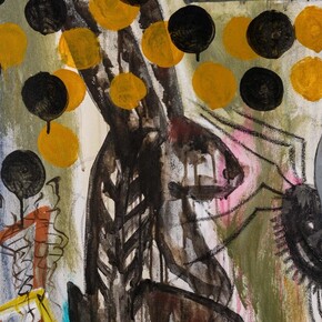 Jaune Quick-to-See Smith, Trade routes (detail), 2013. Courtesy of Philadelphia Museum of Art