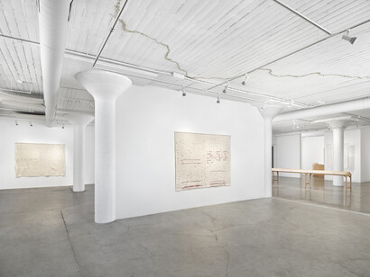 Jen Bervin, Source, installation view, photo by John Janca. Courtesy of the artist and Catharine Clark Gallery