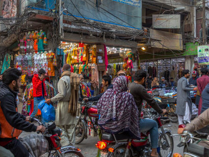 Anarkali Street, Pakistan, vibrant and filled with crowds