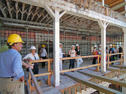 Building restoration tour