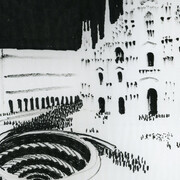 Progetto per una sistemazione della Piazza Duomo di Milano con una piazza a più piani per manifestazioni, 1970