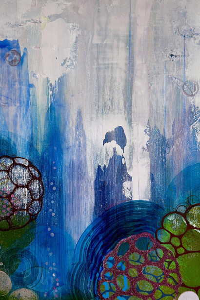 Sarah Lutz, Lotus garden IV (detail), 2026. Courtesy of the Schoolhouse Gallery