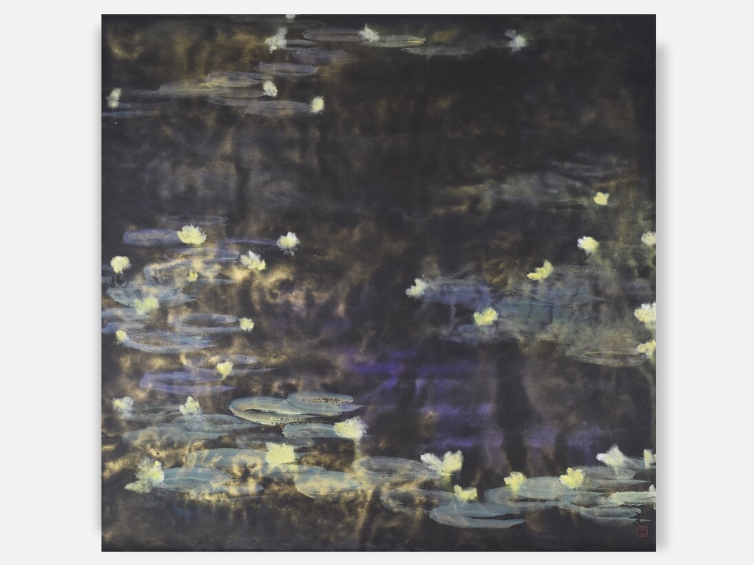 Water Lilies in Purple Pond, Wang Tingxin, 2016. Courtesy of Halcyon Gallery
