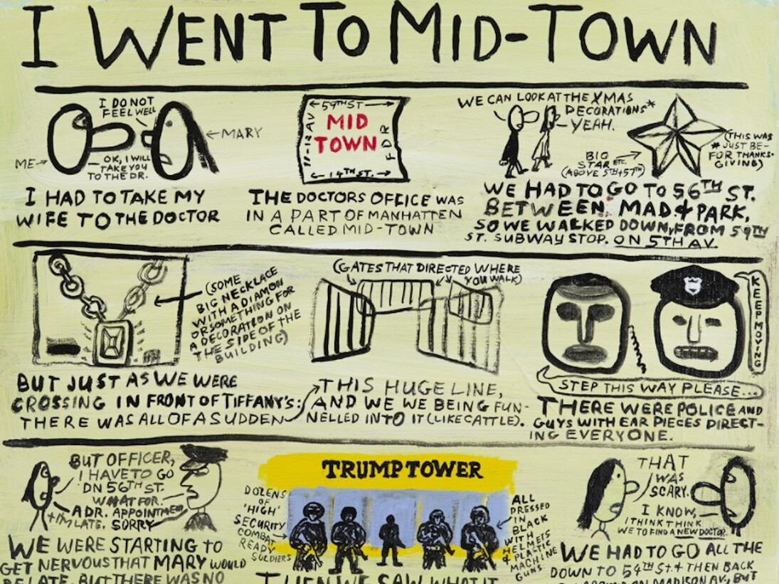 Jim Torok, I Went to Midtown, 2016. Courtesy of Pierogi