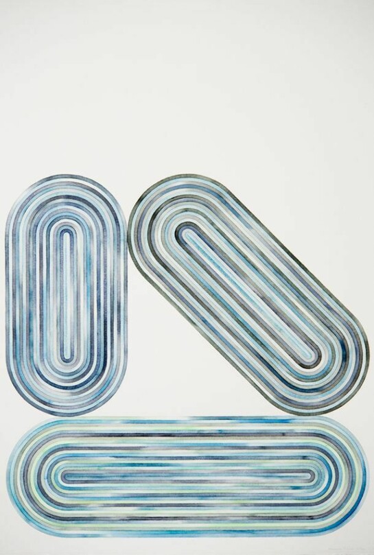 Serena Mitnik-Miller, Untitled (12), 2013, Watercolor on paper, 40 x 30 inches
