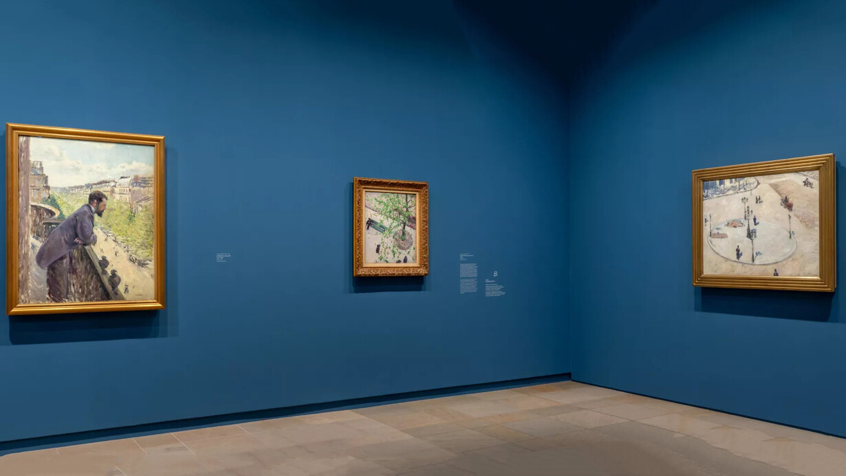 Gustave Caillebotte, Dipingere gli uomini, vista della mostra. Per gentile concessione del Museo d'Orsay