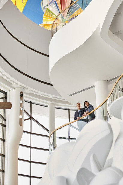 Alex Janvier, Morning star. Gambeh then, exhibition view. Courtesy of Canadian Museum of History