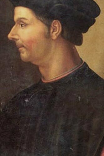 "Retrato de Nicolás Maquiavelo", óleo sobre madera, Cristofano dell'Altissimo, entre 1552 y 1568