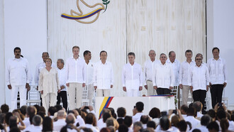 Firma del Acuerdo de Paz entre el Gobierno colombiano y las FARC (Cartagena, 26 de septiembre, 2016)