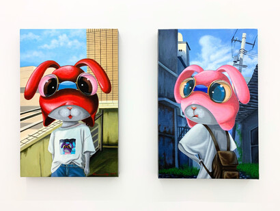 Elang Sutajaya, All you have to do is dream, 2023, installation view. Courtesy of the artist and VLAB