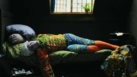 Yinka Shonibare MBE, Fake Death Picture (The Death of Chatterton - Henry Wallis), Photograph courtesy of James Cohan Gallery